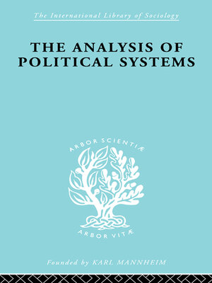 cover image of The Analysis of Political Systems